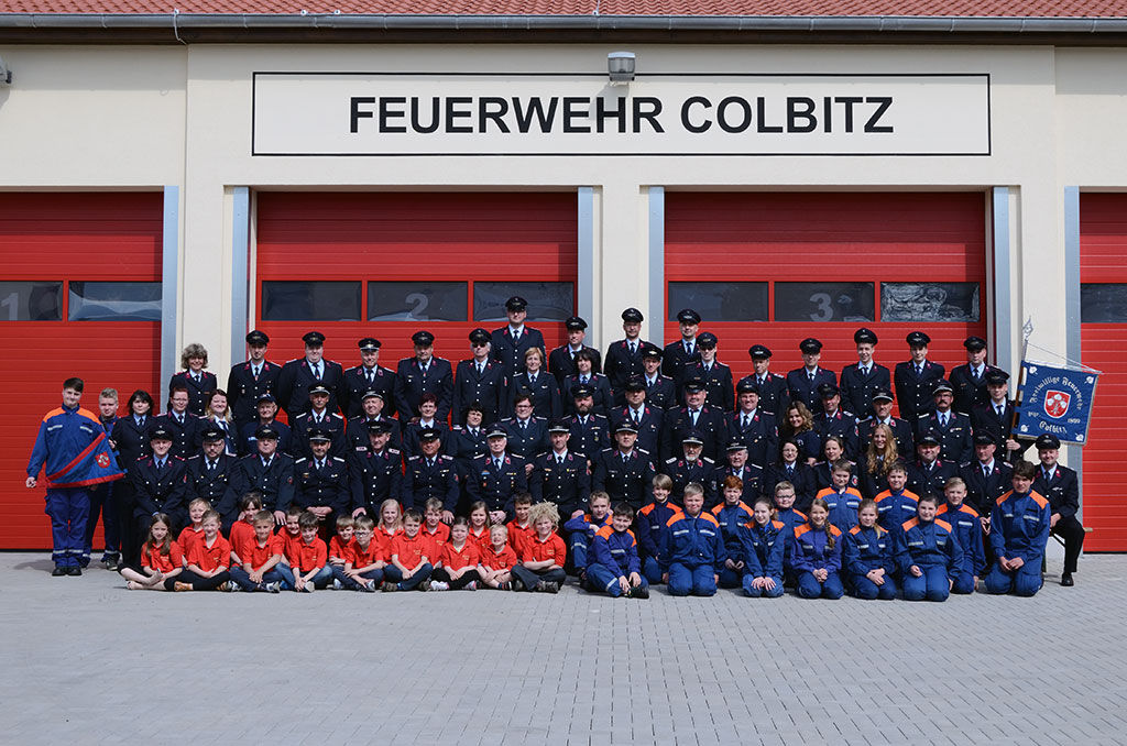 Gruppenbild der Feuerwehr Colbitz